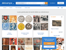 Tablet Screenshot of delcampe.ch